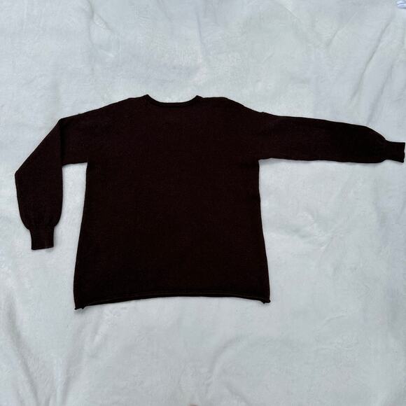 Lauren Manoogian Base Crewneck Sweater Long Sleeve Soil Brown Size 3 Large NWT - Picture 7 of 16